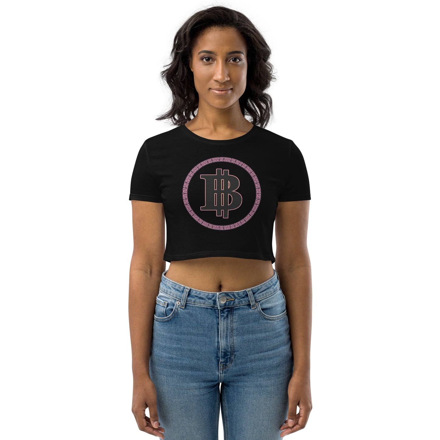 Black Dollar Society Exclusive Logo Organic Crop Top