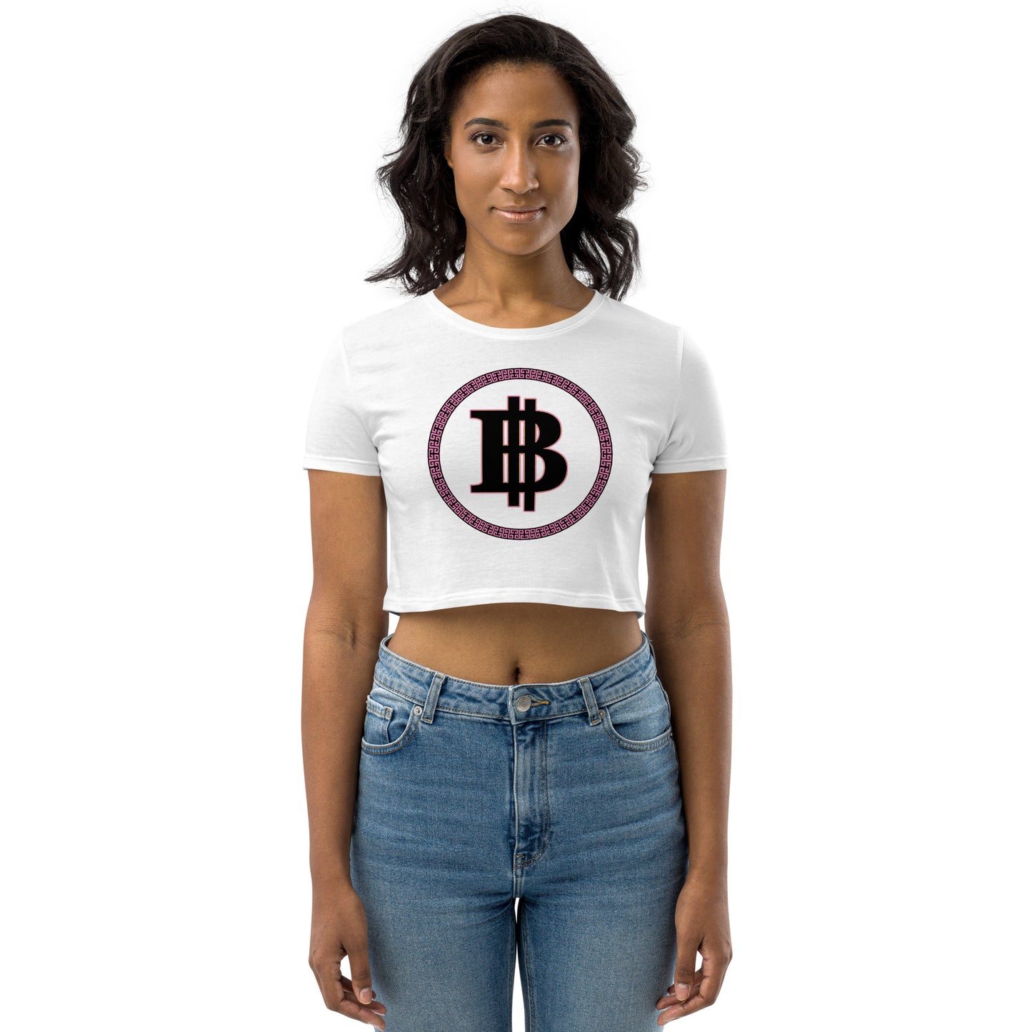 Black Dollar Society Exclusive Logo Organic Crop Top