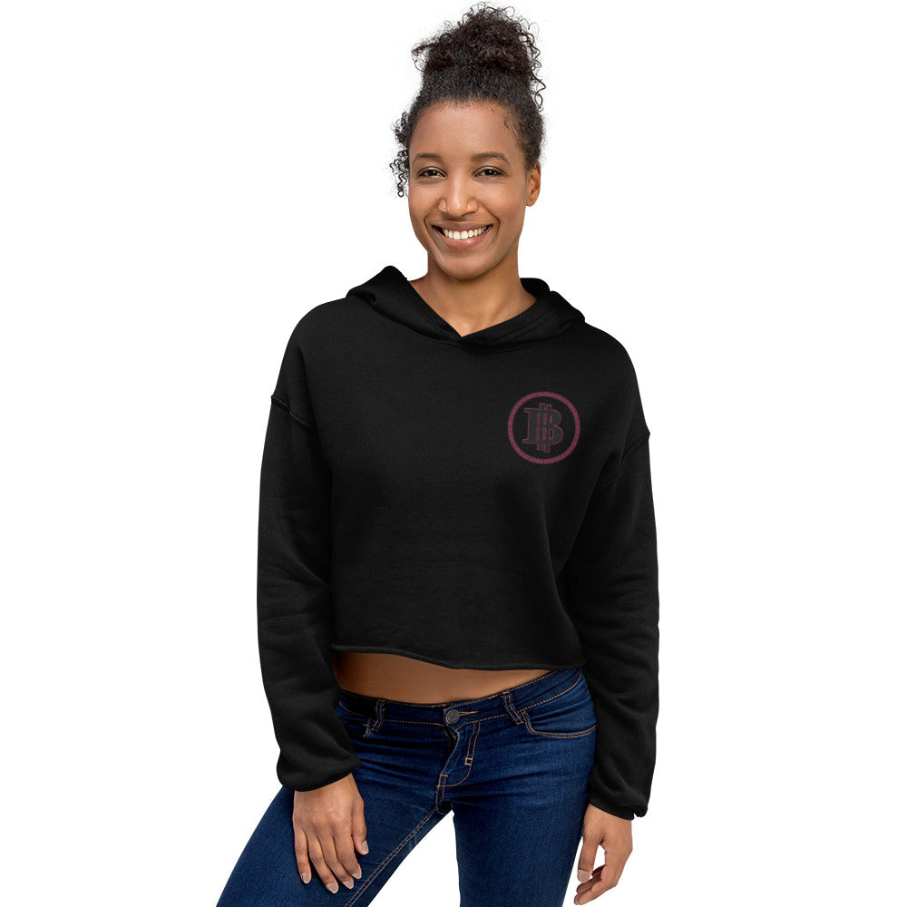 Black Dollar Society Exclusive Logo Crop Hoodie